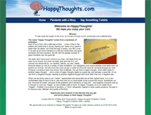 Tablet Screenshot of happythoughts.com
